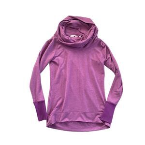 ATHLETA Tranquility Cowl Neck Pullover Purple Size XS